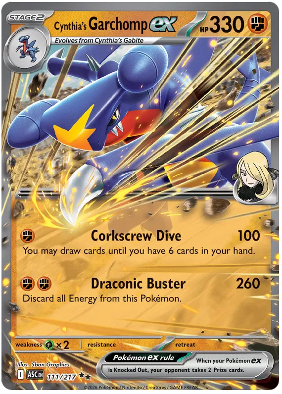 Cynthia's Garchomp EX 111/217