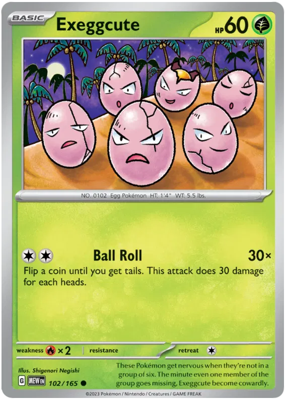 Exeggcute 102/165