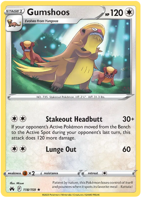 Gumshoos 118/159