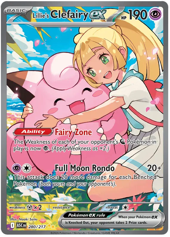 Lillie's Clefairy EX 280/217