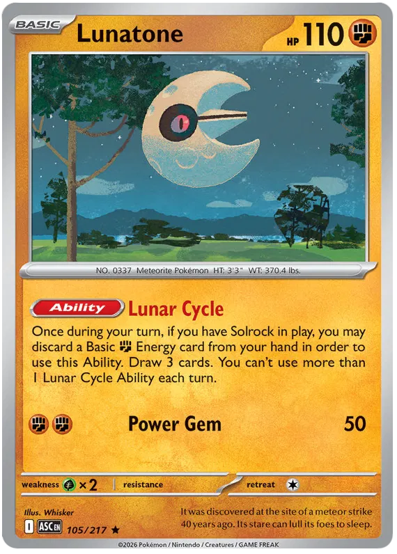 Lunatone 105/217