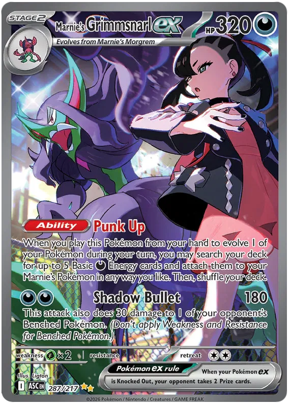 Marnie's Grimmsnarl EX 287/217