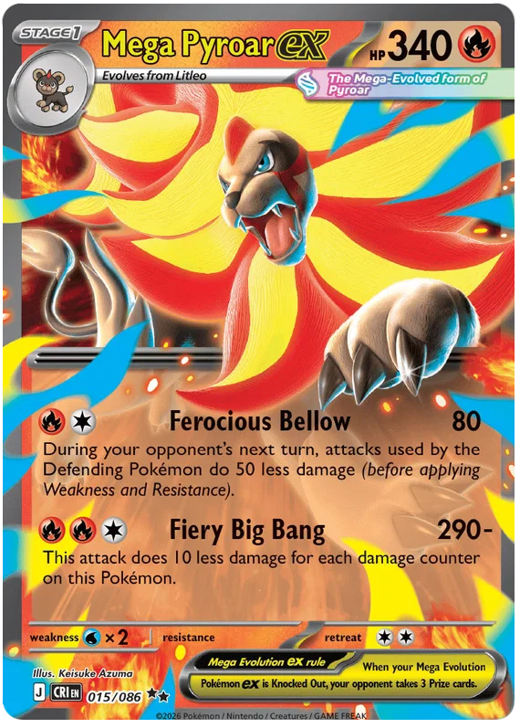 Mega Pyroar EX 015/086