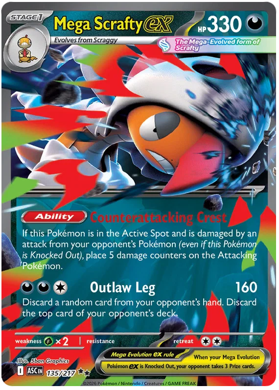 Mega Scrafty EX 135/217