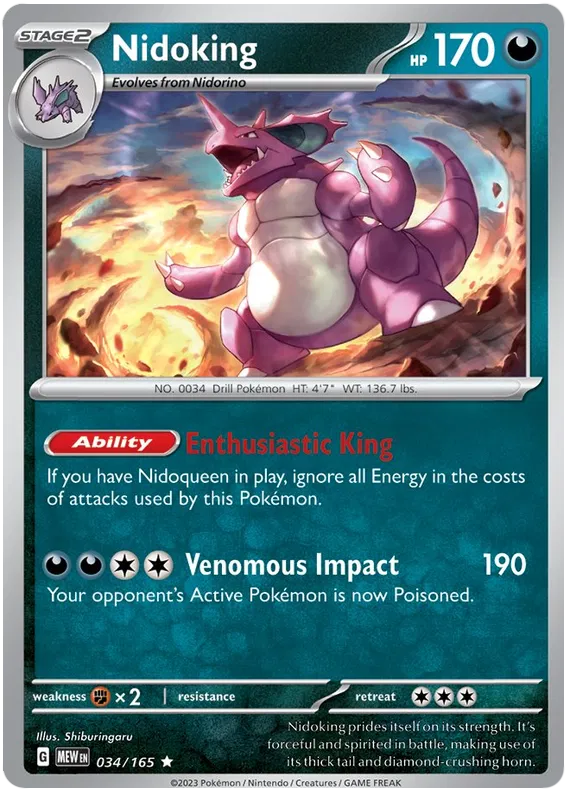 Nidoking 034/165