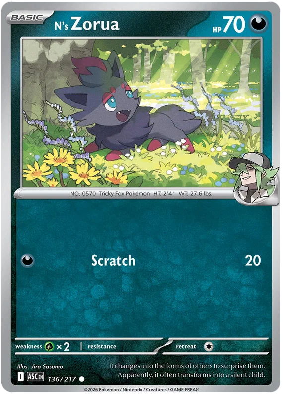 N's Zorua 136/217