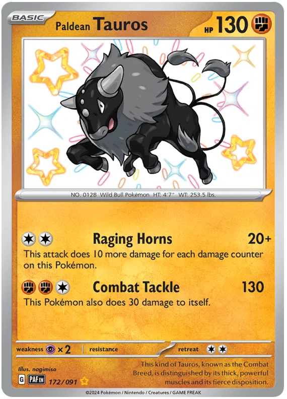 Paldean Tauros 172/091
