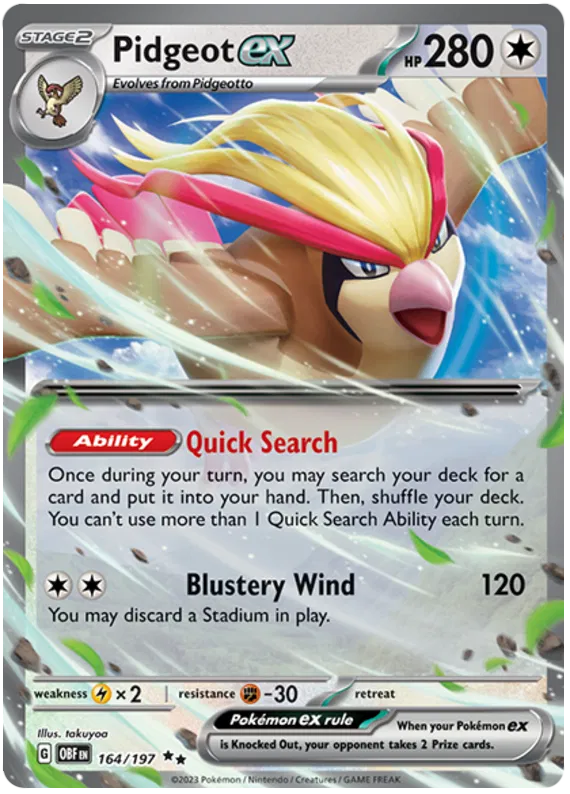 Pidgeot EX 164/197