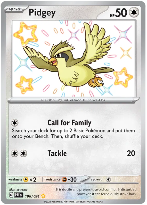 Pidgey 196/091