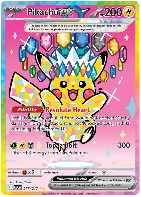 Pikachu EX 277/217