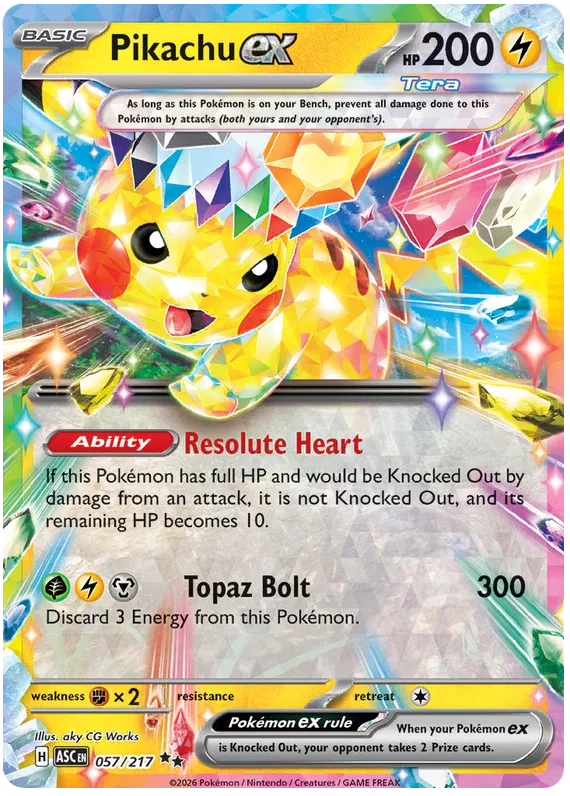 Pikachu EX 057/217