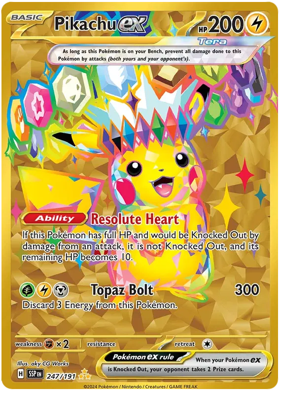 Pikachu EX 247/191