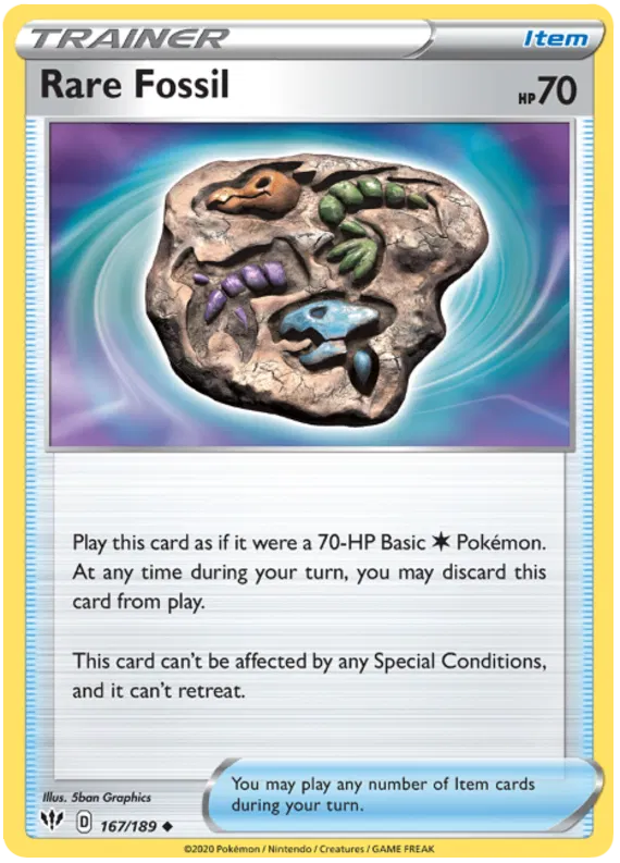 Rare Fossil 167/189