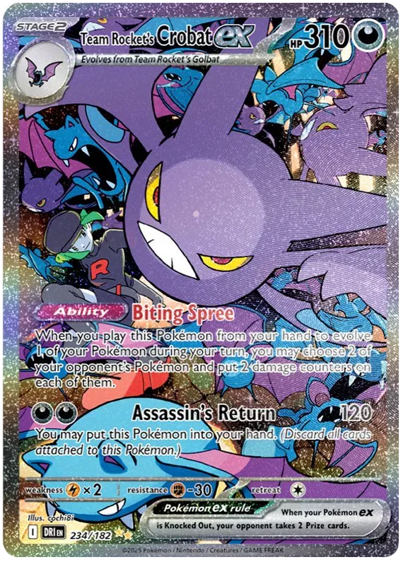 Team Rocket's Crobat EX 234/182