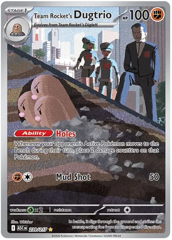Team Rocket's Dugtrio 239/217