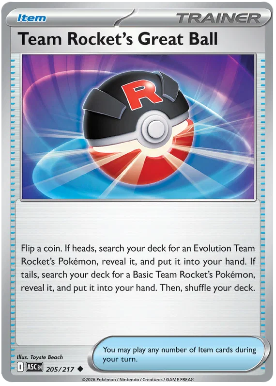Team Rocket's Great Ball 205/217