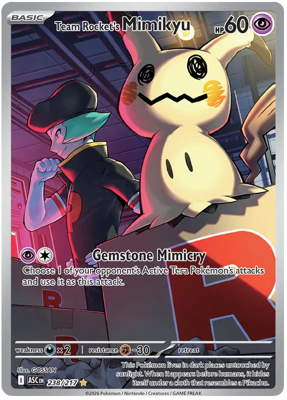 Team Rocket's Mimikyu 238/217