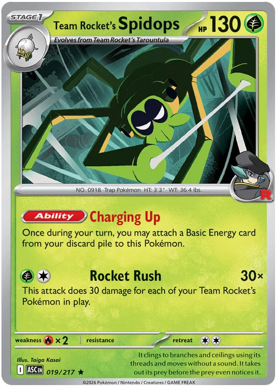 Team Rocket's Spidops 019/217