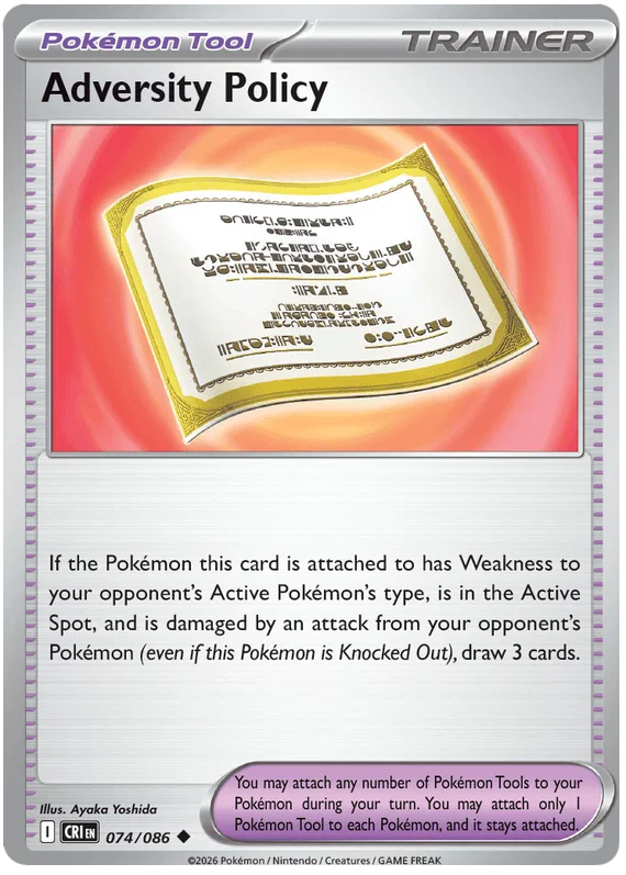 Adversity Policy 074/086