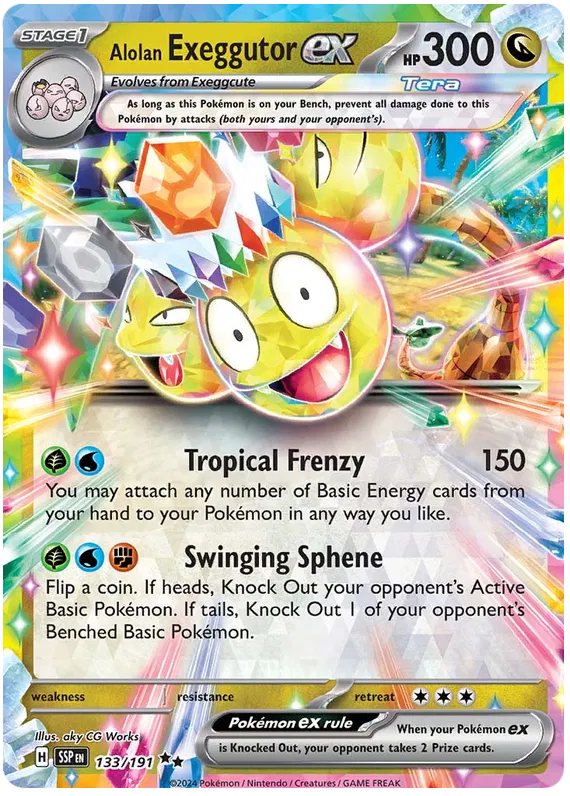 Alolan Exeggutor EX 133/191