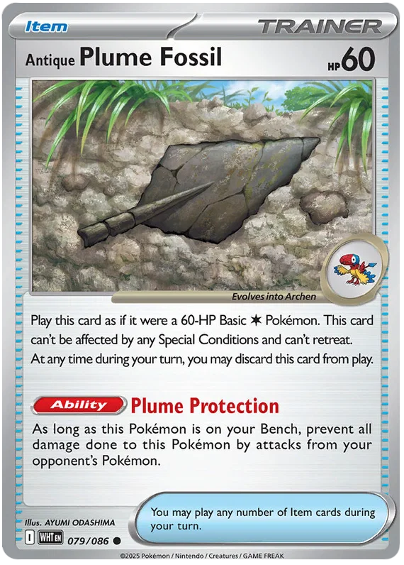 Antique Plume Fossil 079/086