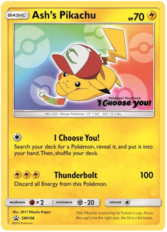Ash's Pikachu SM108