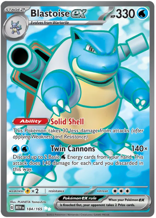 Blastoise EX 184/165