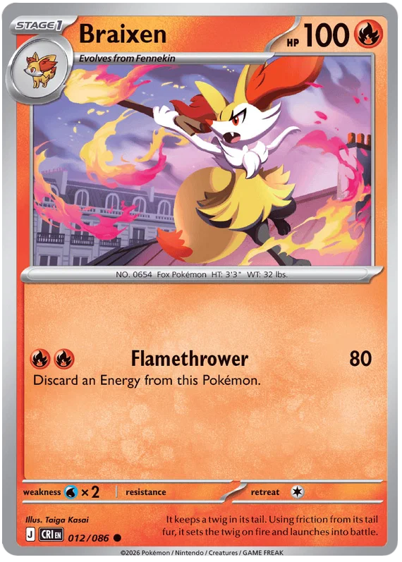 Braixen 012/086