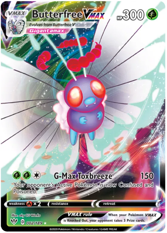 Butterfree Vmax 002/189