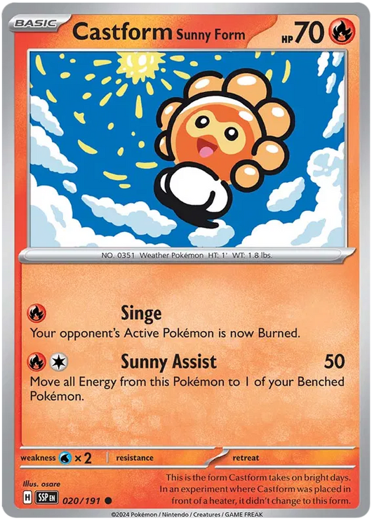 Castform Sunny Form 020/191
