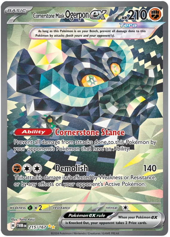 Cornerstone Mask Ogerpon EX 215/167