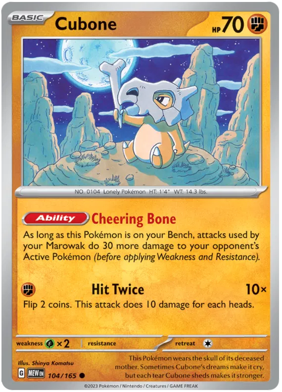 Cubone 104/165