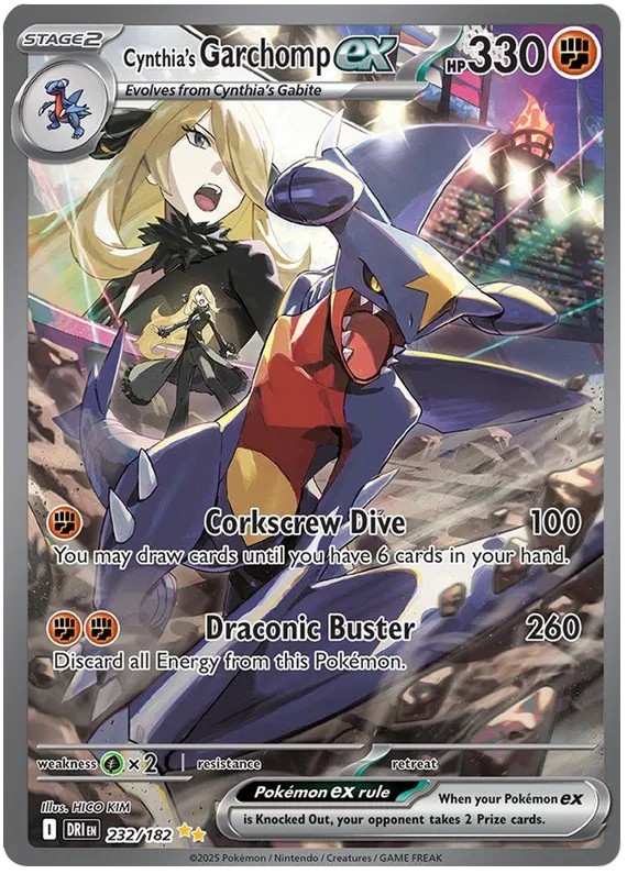 Cynthia's Garchomp EX 232/182