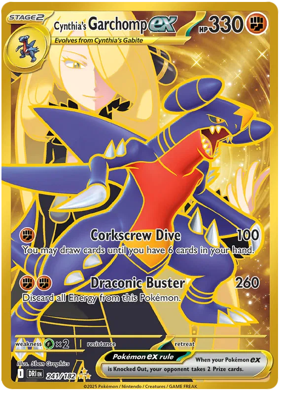 Cynthia's Garchomp EX 241/182
