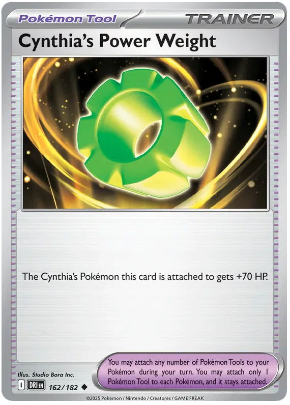 Cynthia's Power Weight 162/182