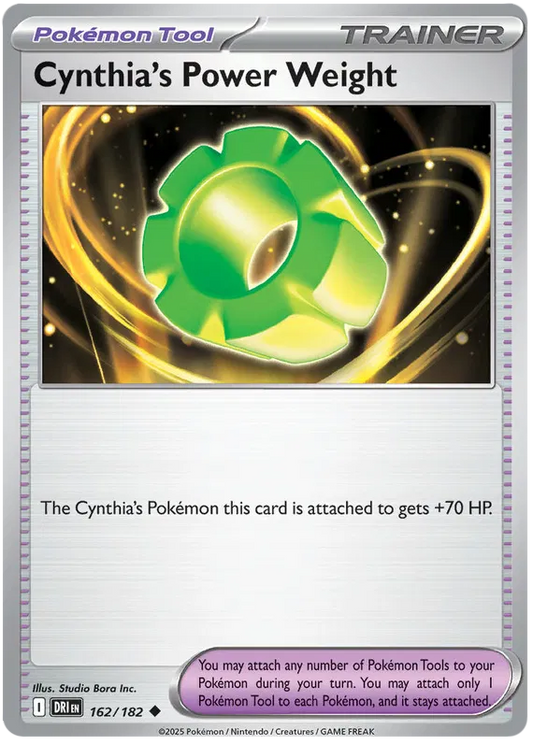 Cynthia's Power Weight 162/182