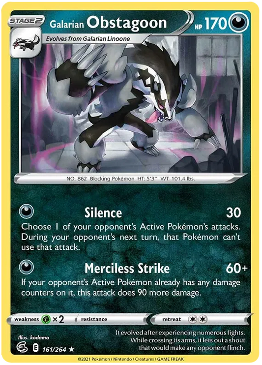 Galarian Obstagoon 161/264
