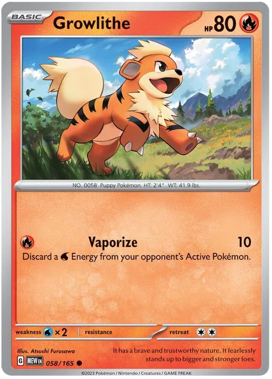 Growlithe 058/165