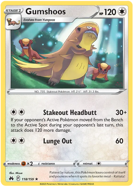 Gumshoos 118/159