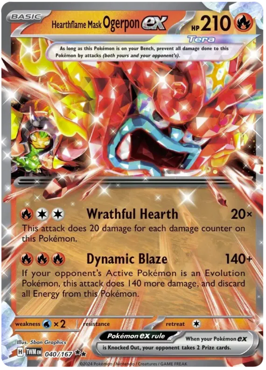 Hearthflame Mask Ogerpon EX 040/167