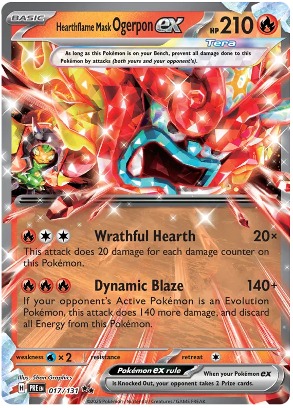 Hearthflame Mask Ogerpon EX 017/131