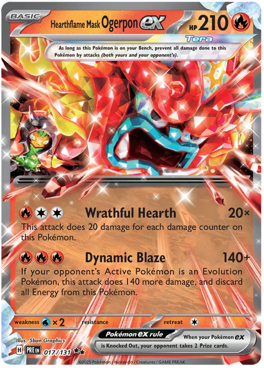 Hearthflame Mask Ogerpon EX 017/131