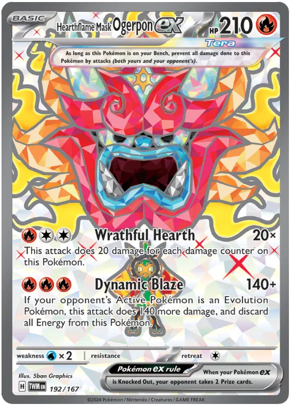 Hearthflame Mask Ogerpon EX 192/167