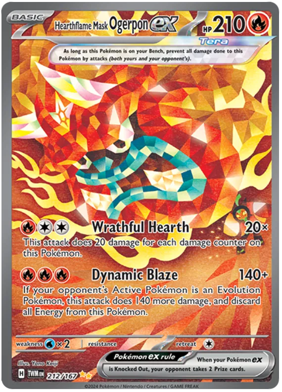 Hearthflame Mask Ogerpon EX 212/167