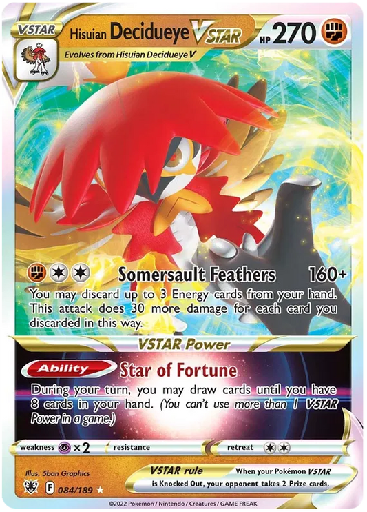 Hisuian Decidueye Vstar 084/189