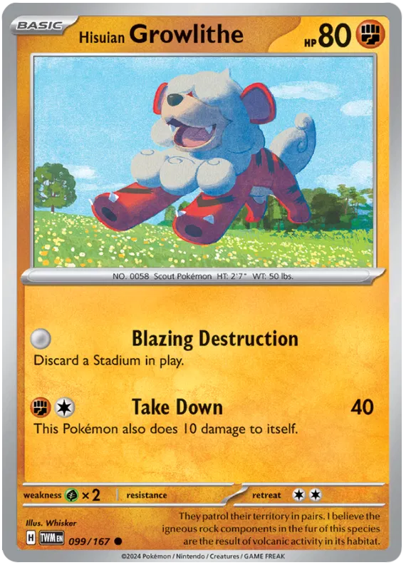 Hisuian Growlithe 099/167
