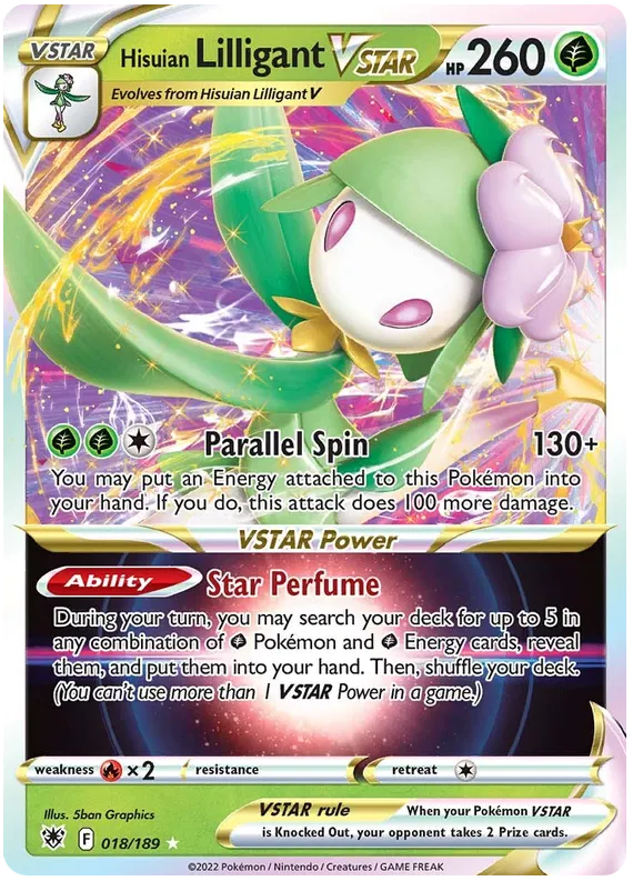 Hisuian Lilligant Vstar 018/189
