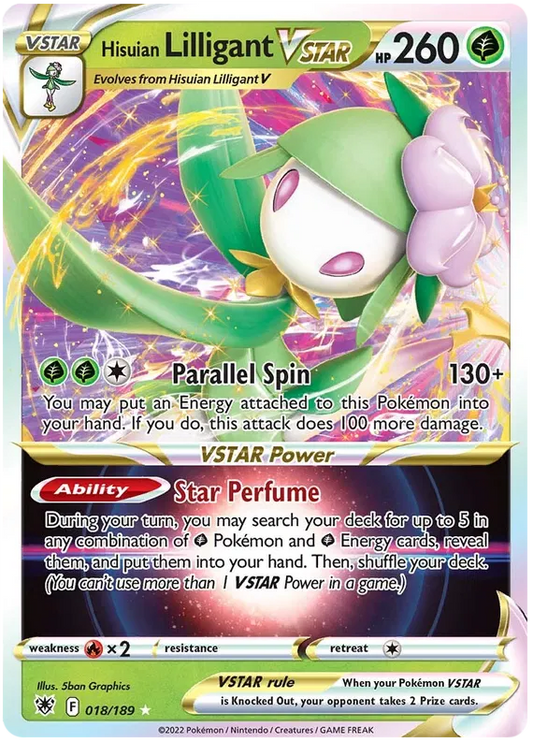 Hisuian Lilligant Vstar 018/189