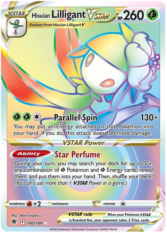 Hisuian Lilligant Vstar 190/189