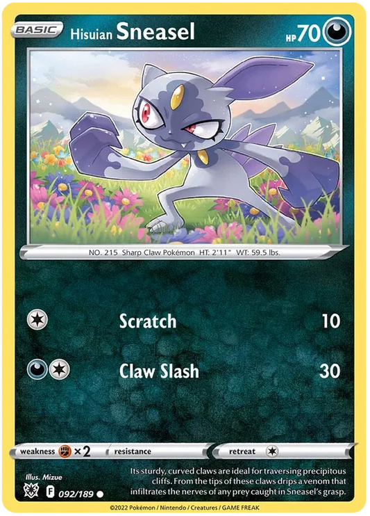Hisuian Sneasel 092/189